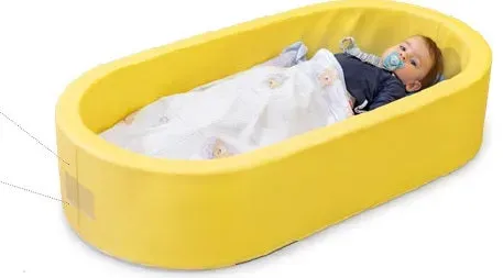 Gericare Oval Kinderbett Schaumstoff 120x60x25 cm