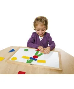 Gericare Magnettafel Holz 47x30 cm 38-tlg bunt