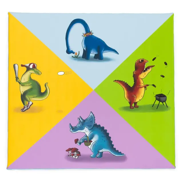 Gericare Tapete dinossauros Dinosaurier-Spielmatte 130 cm