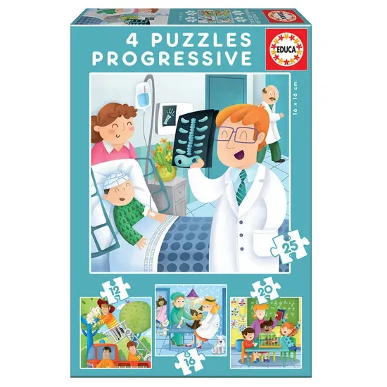 Gericare Puzzle Wenn ich groß bin Berufe-Puzzle 4er-Set