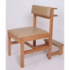 Gericare Kirchenstuhl mit Kniebank Holz Vinyl 52 cm