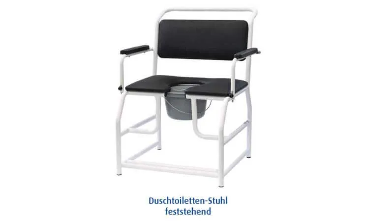 Novacare BIGREHA Duschstuhl Schwerlast 300 kg Edelstahl