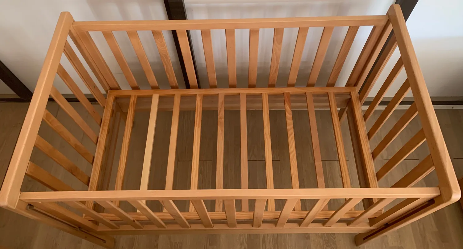 Gericare Babybett Holzbett Buche 128x75 cm EN 716