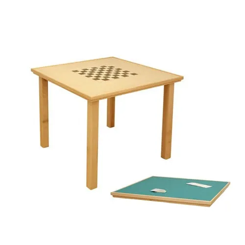 Gericare Spieletisch 80x80 cm Buche reversibel