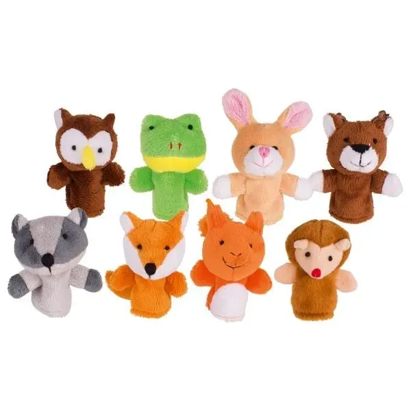 Gericare Fingerpuppen Waldtiere 8er-Set 7,5 cm