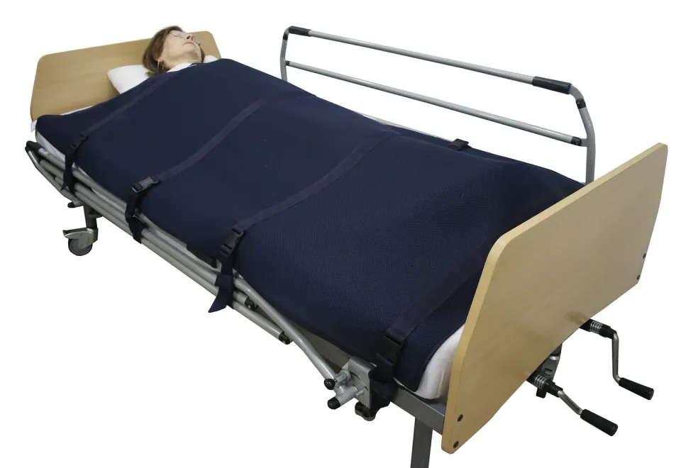 Gericare Sicherheitsdecke für Bett 190 x 90 cm blau Polyester gegen Stürze
