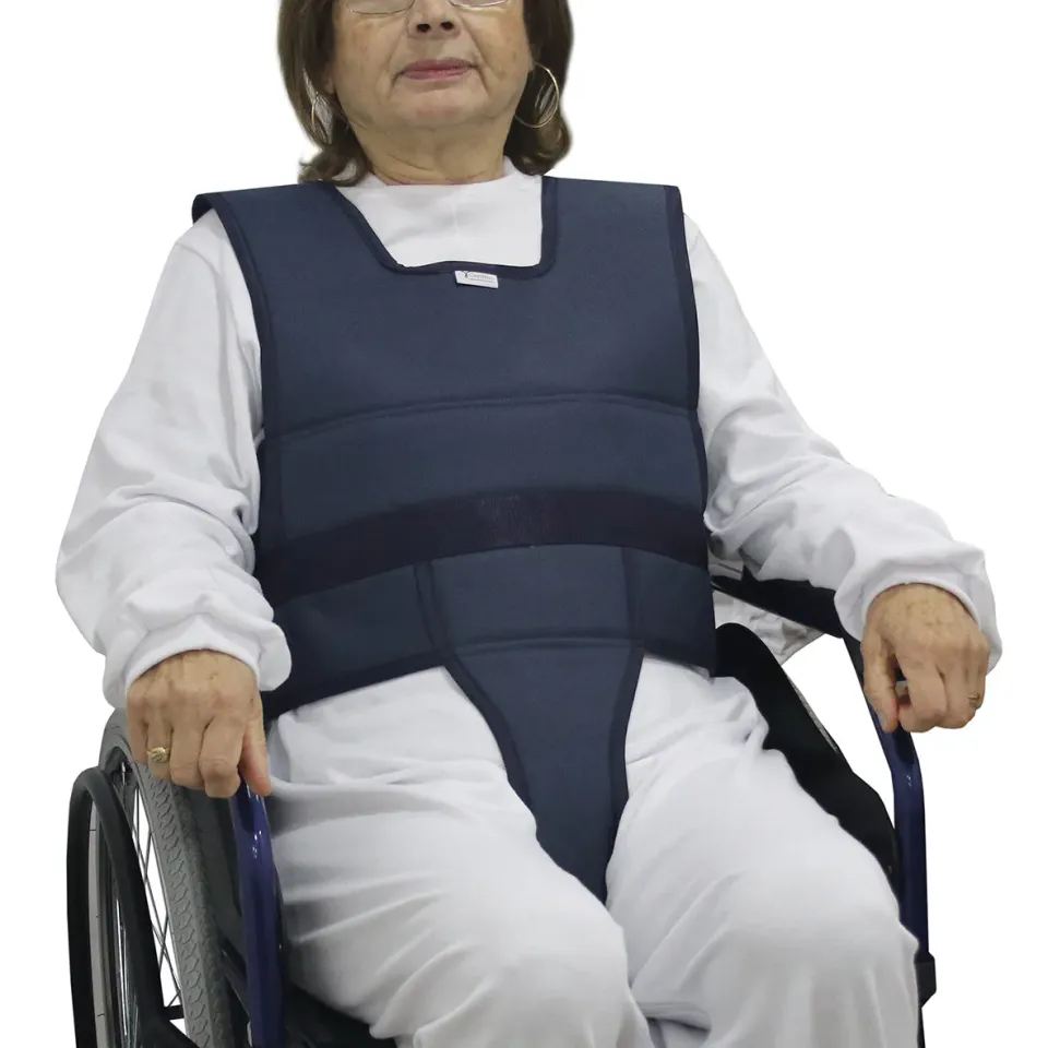 Gericare Becken-Sicherheitsweste für Rollstuhl blau