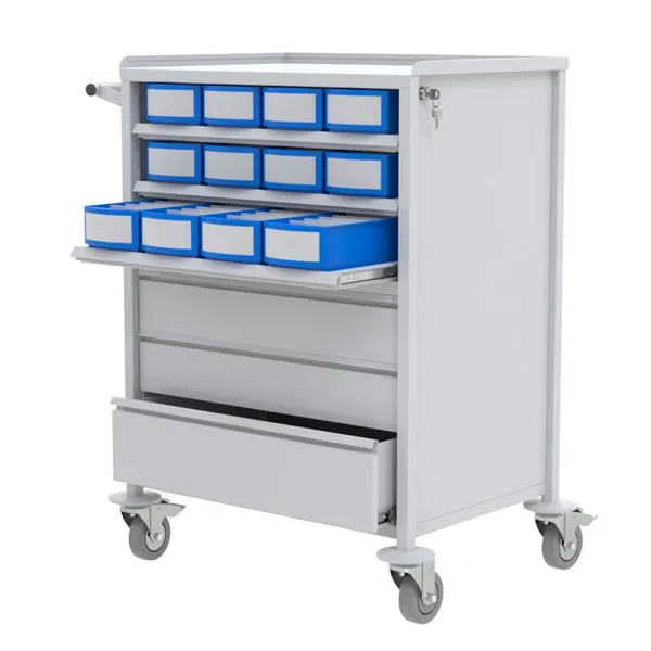 Gericare Medikamentenwagen Stahl 48x63x102 cm
