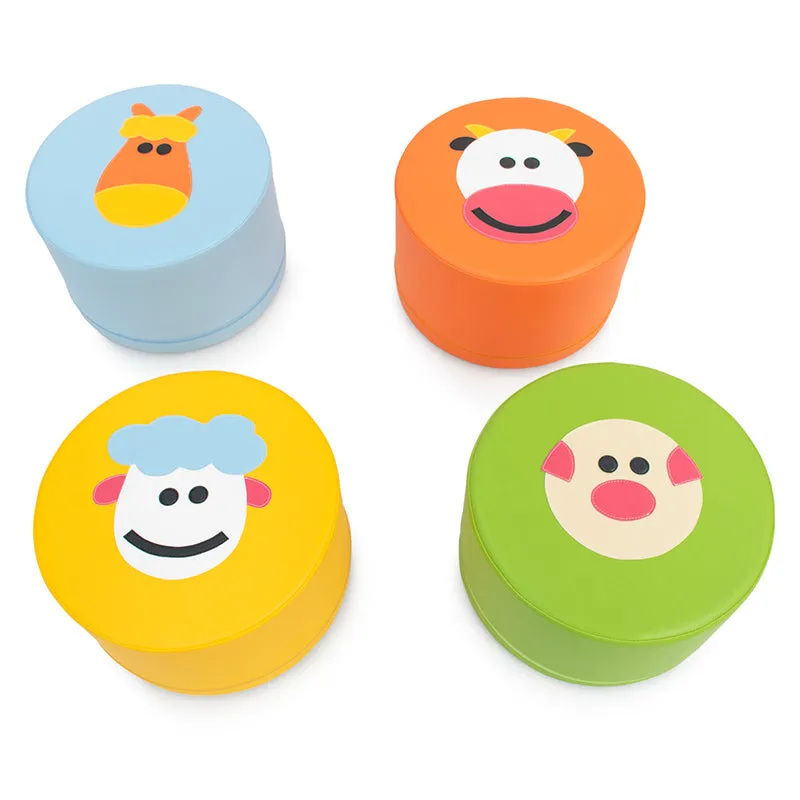 Gericare Kinderhocker 4er-Set 25 cm
