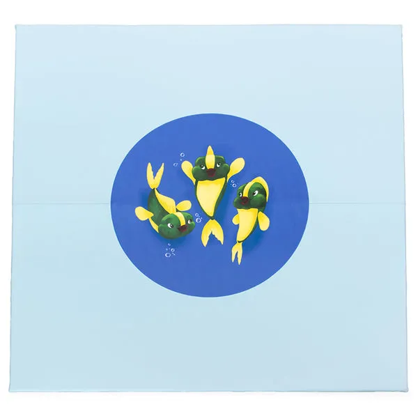 Gericare 3 Fische Spielmatte 200x200x3 cm wasserdicht