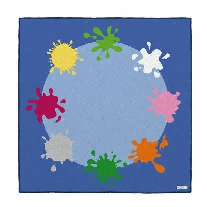 Gericare Tapete das cores Kinderteppich 200 × 200 cm farbig