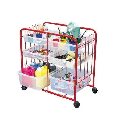 Gericare Malwagen mit Rollen 6 Boxen 68,5x40x70 cm