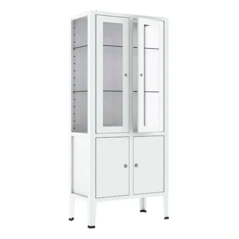 Gericare Instrumentenschrank Stahl Doppelfach 38x75x170 cm