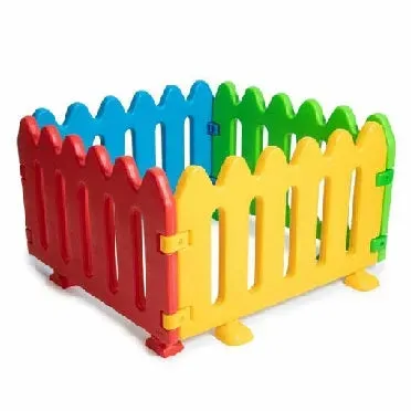 Gericare Kinder-Absperrzaun Kunststoff 4er-Set bunt