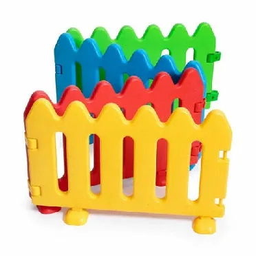 Gericare Kinder-Absperrzaun Kunststoff 4er-Set bunt