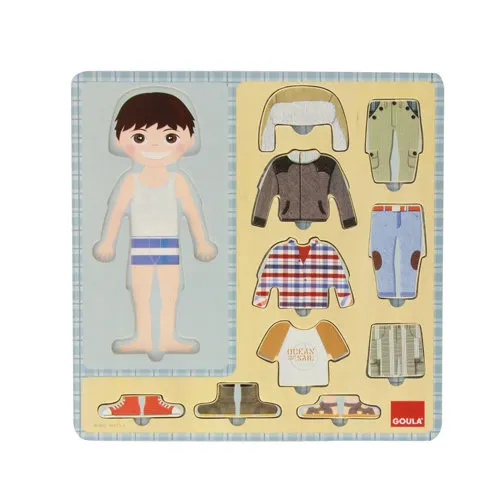 Gericare Puzzle vestir Anziehpuzzle Holz