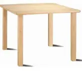Gericare Quadratischer Tisch Buche 900 × 900 × 750 mm