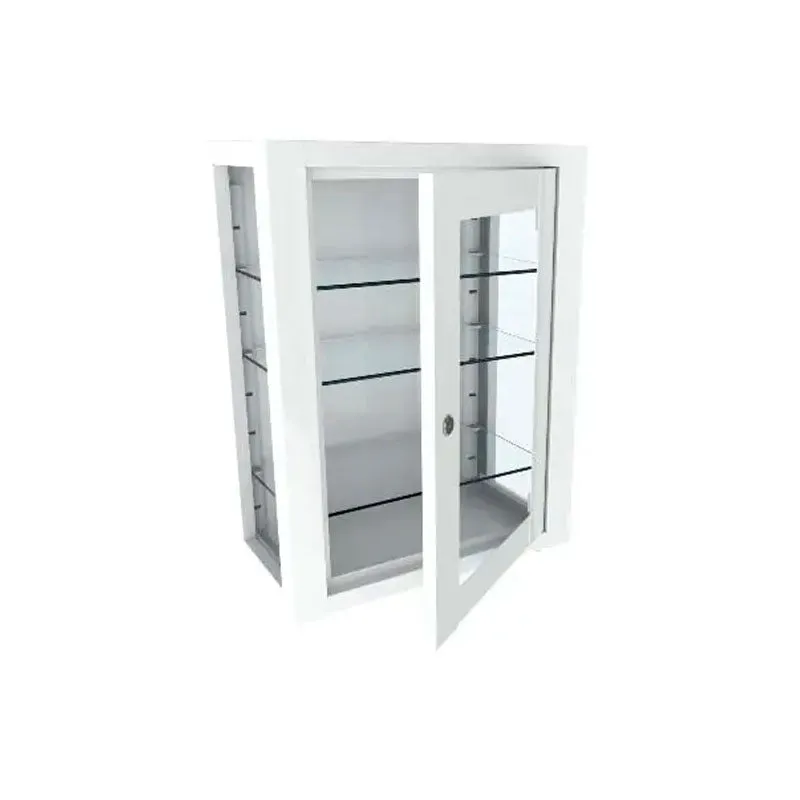 Gericare Wand-Medikamentenschrank Stahl Glas 250x450x600 mm