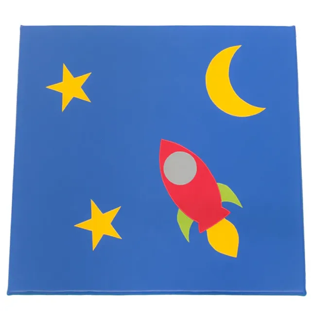Gericare Nave Espacial Spielmatte 140x130x3 cm rutschfest