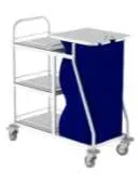 Gericare Carro roupa suja e limpa Wäschewagen 120 l 3 Etagen