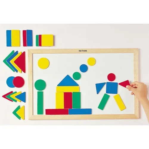 Gericare Magnettafel Holz 47x30 cm 38-tlg bunt