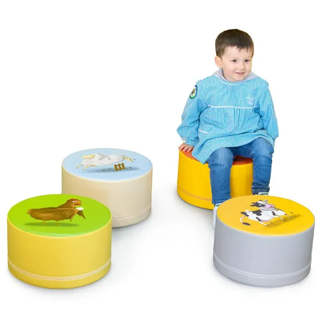 Gericare Kinderhocker 4er-Set 25 cm