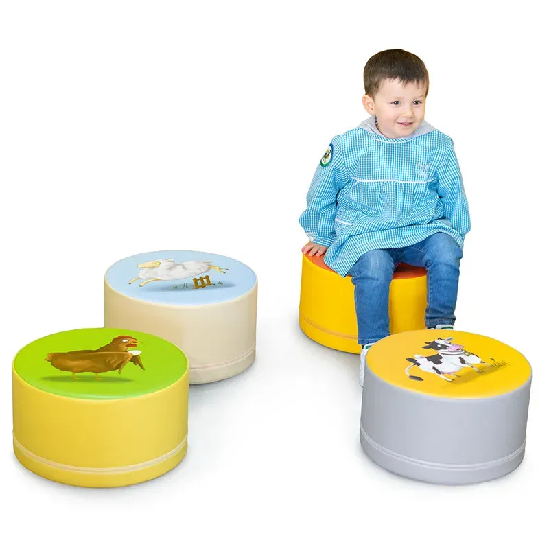 Gericare Kinderhocker 4er-Set 25 cm