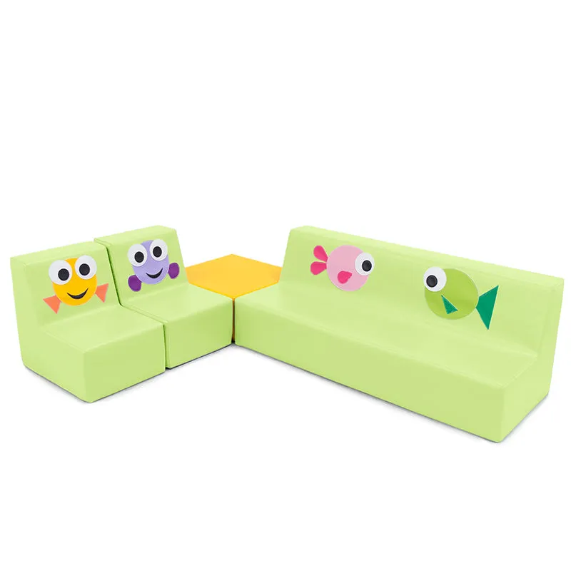 Gericare Conjunto sofás quadrado Sitzset Krippe