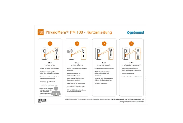 GETEMED PhysioMem PM 100 2G Kurzanleitung DE laminiert