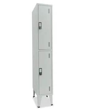 Gericare Spind Garderobenschrank 2 Fächer Stahl 190 cm