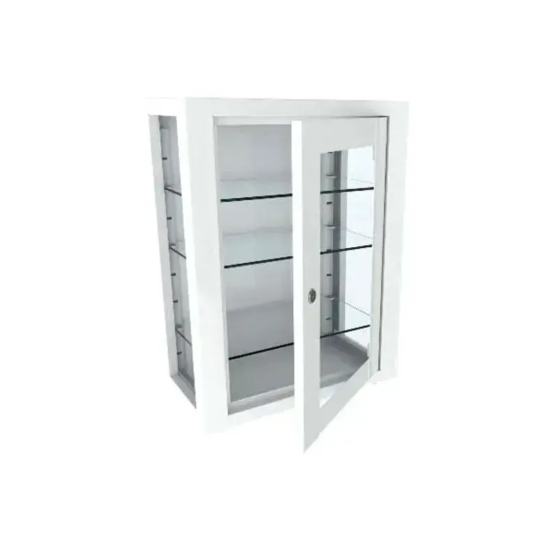 Gericare Wand-Medikamentenschrank Stahl Glas 250x450x600 mm