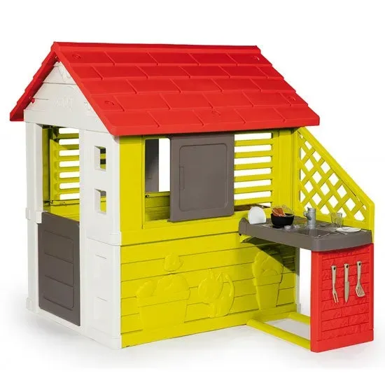 Gericare Natur Spielhaus mit Küche 145x110x127 cm
