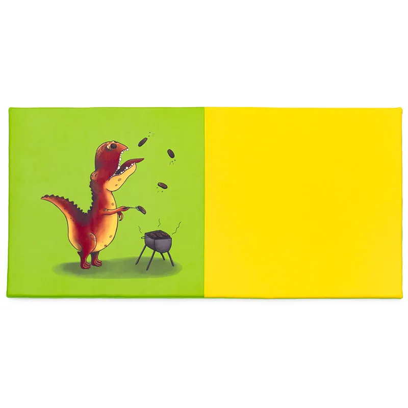 Gericare Dino Spielteppich 200x100x3 cm rutschfest
