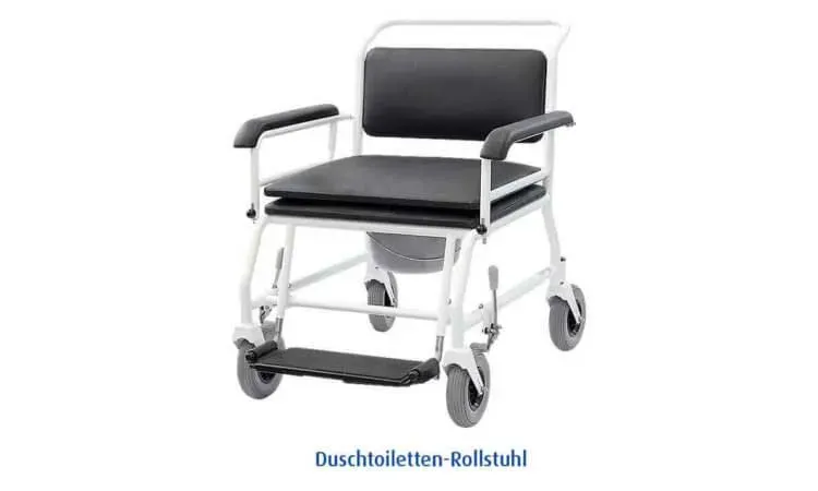 Novacare BIGREHA Duschstuhl Schwerlast 300 kg Edelstahl
