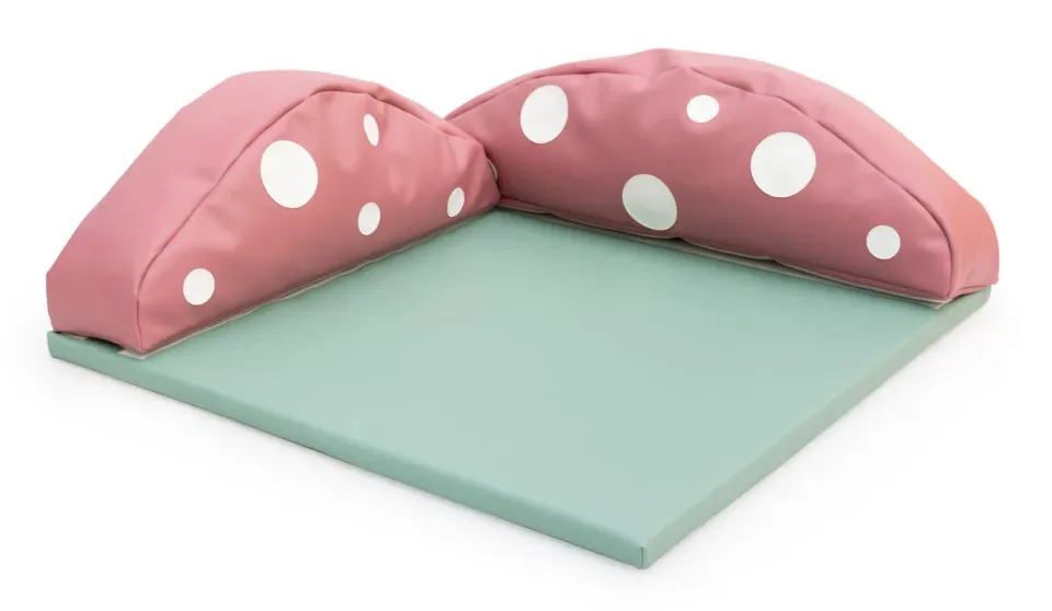 Gericare Quadrat Spielmatte mit Kissen 100x100 cm