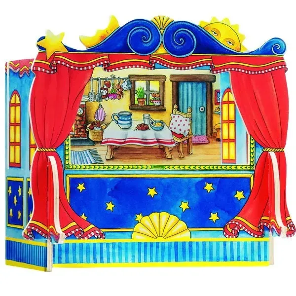Gericare Fingerpuppentheater Holz 28x20x25 cm