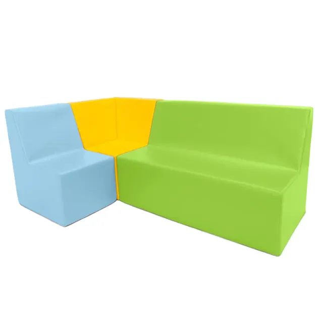 Gericare Vorschul Sofa-Set mit Ecksofa 150x90x60 cm abwaschbar