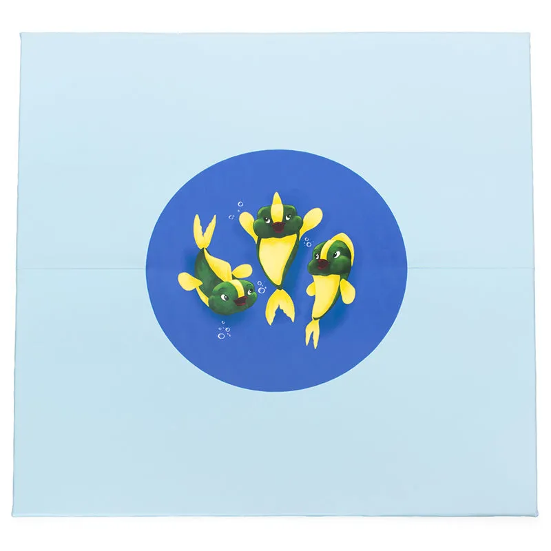 Gericare 3 Fische Spielmatte 200x200x3 cm wasserdicht