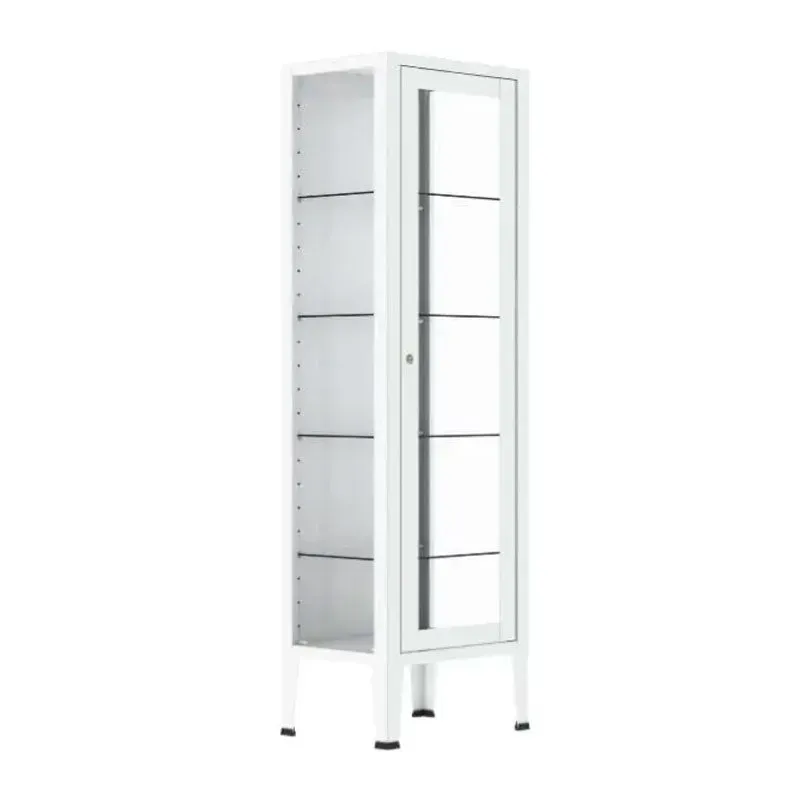 Gericare Medikamentenschrank Stahl Glas 4 Böden