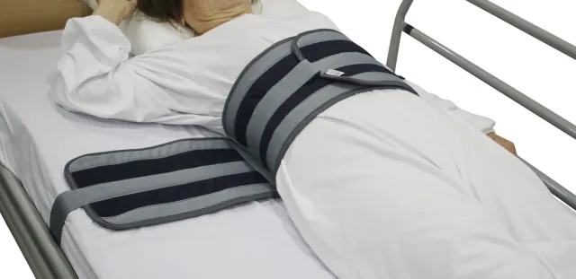 Gericare 180º Premium Bauchgurt für Bett blau verstellbar