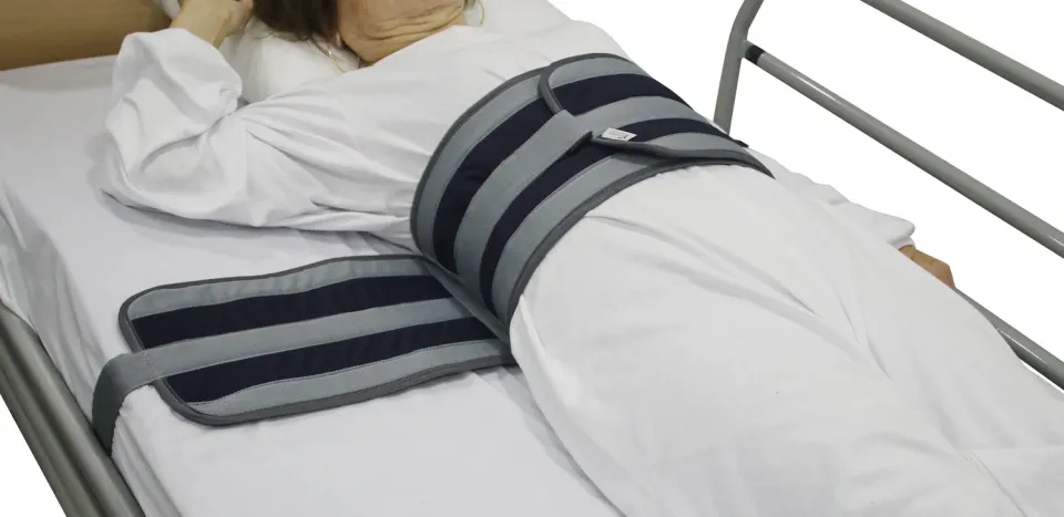 Gericare 180º Premium Bauchgurt für Bett blau verstellbar