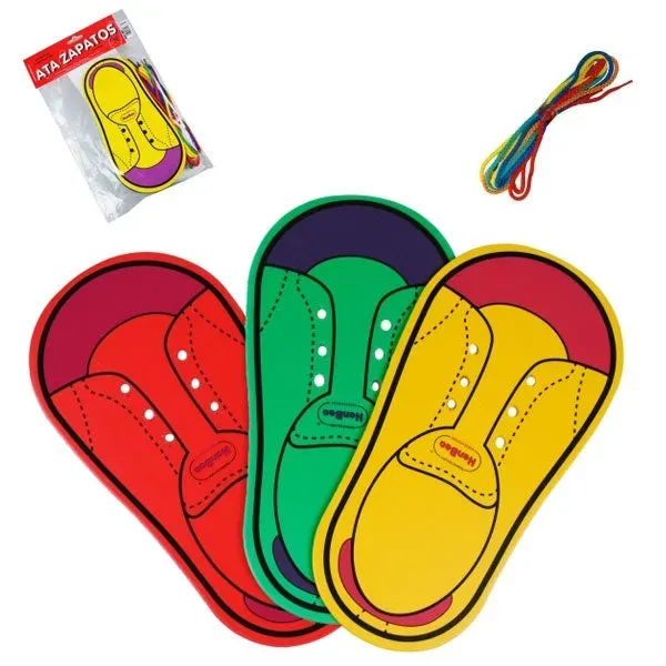 Gericare Schnürschuh-Lernspiel 6 Schuhe Feinmotorik