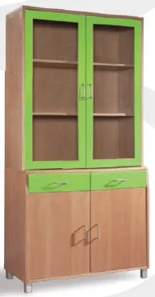Gericare Geschirrschrank Buche mit Glastüren