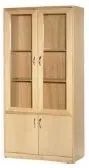 Gericare Vitrine mit 2 Türen aus Buche, 840 x 400 x 2050 mm