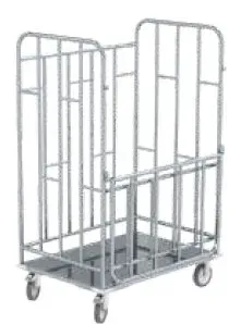 Gericare Wäschetransportwagen Edelstahl 1000x700x1600 mm