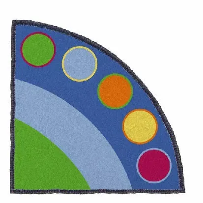 Gericare Eckteppich Bodenmatte 200x200 cm Leseecke