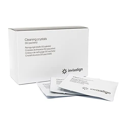 Invisalign Reinigungskristalle für Aligner 50 Stück klar