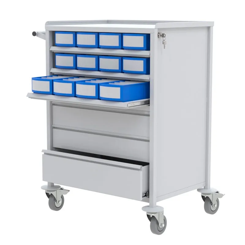 Gericare Medikamentenwagen Stahl 48x63x102 cm