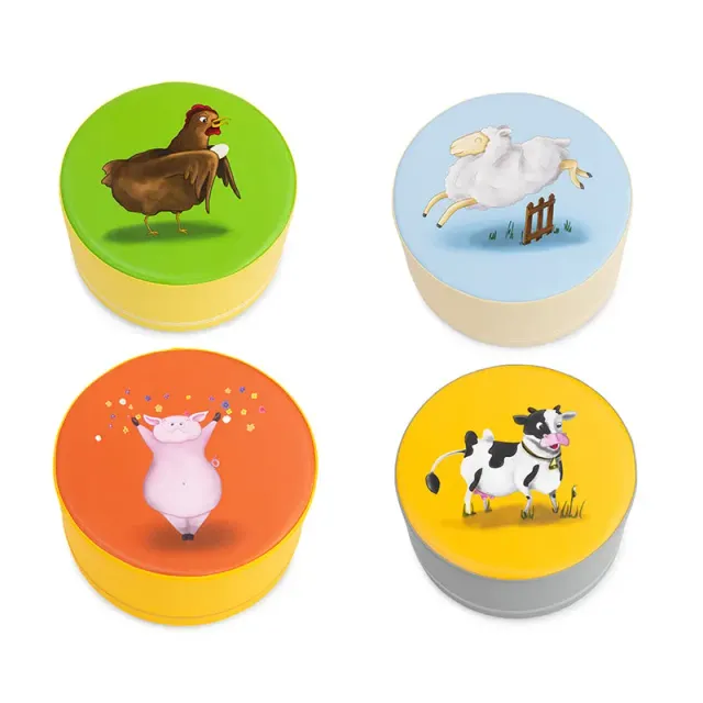 Gericare Sitzhocker 4er-Set 35x20 cm Krippelinie