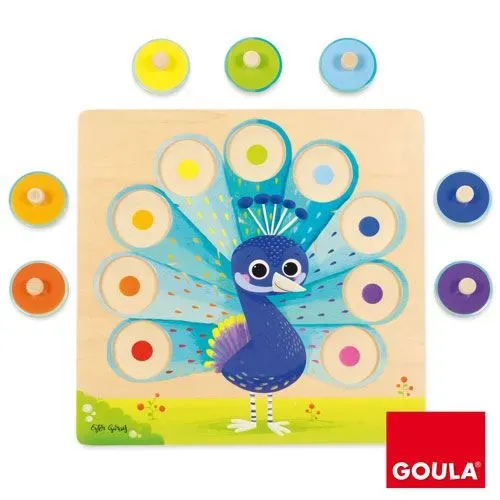 Gericare Puzzle Pfau Holzpuzzle ab 2 Jahren